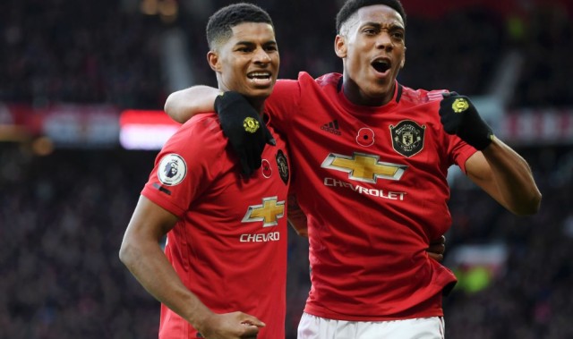  曼联逆转埃弗顿，拉什福德双响救主  